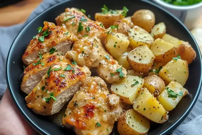 Obed z jednej formy: krémové zemiaky s kuracím mäsom, ktoré potešia celú rodinu