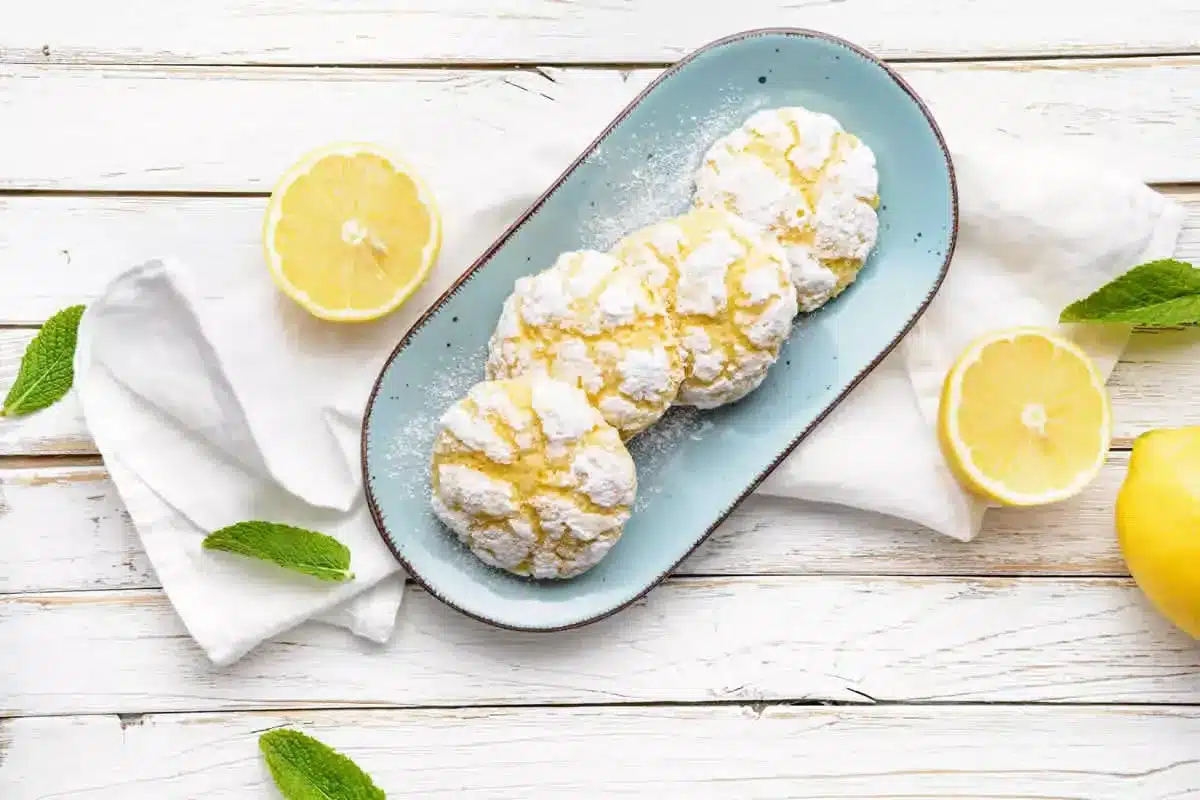 Citrónové sušienky z troch ingrediencií bez pečenia